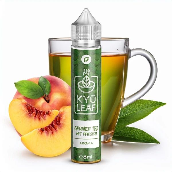 Flavorverse - Kyü Leaf - Grüner Tee mit Pfirsich Aroma 6ml