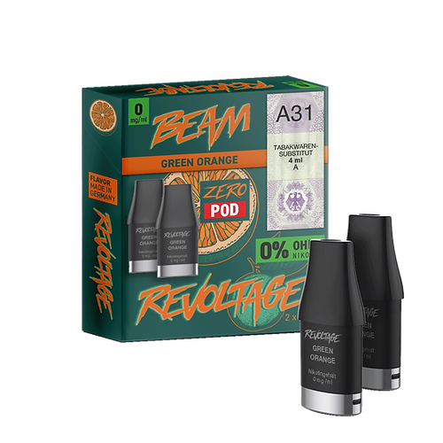 Revoltage Beam Prefilled Pod - Green Orange