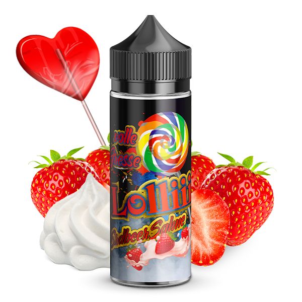 Lädla Juice Aroma - Volle Fresse Lolliii Erdbeer Sahne 10ml