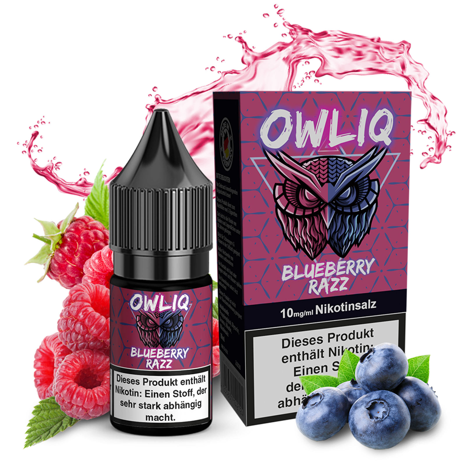 10ml OWLIQ Blue Razz Nikotinsalz Liquid 10mg