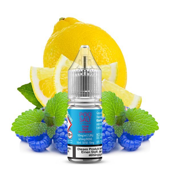 Pod Salt X - Sour Blue Raspberry Nikotinsalz Liquid