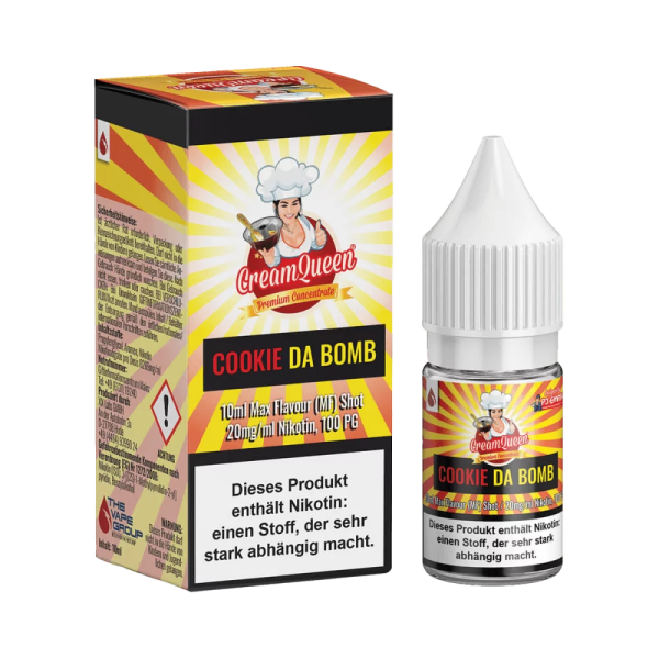 Cream Queen - Cookie Da Bomb Max Flavour Shot 10ml 20mg/ml