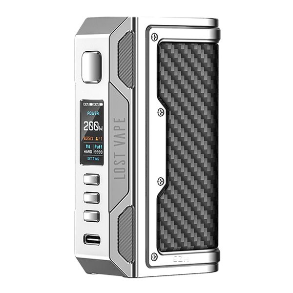 Lost Vape Thelema Quest Mod - Silver Carbon Fiber