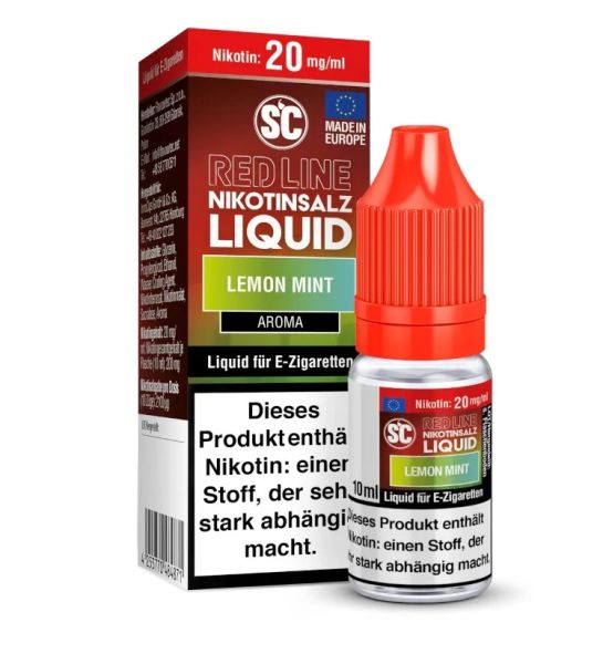 SC Red Line - Lemon Mint Nikotinsalz Liquid