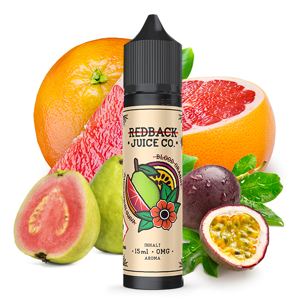 Redback Juice Co. Aroma - Blood Orange Passionfruit Guava 15ml