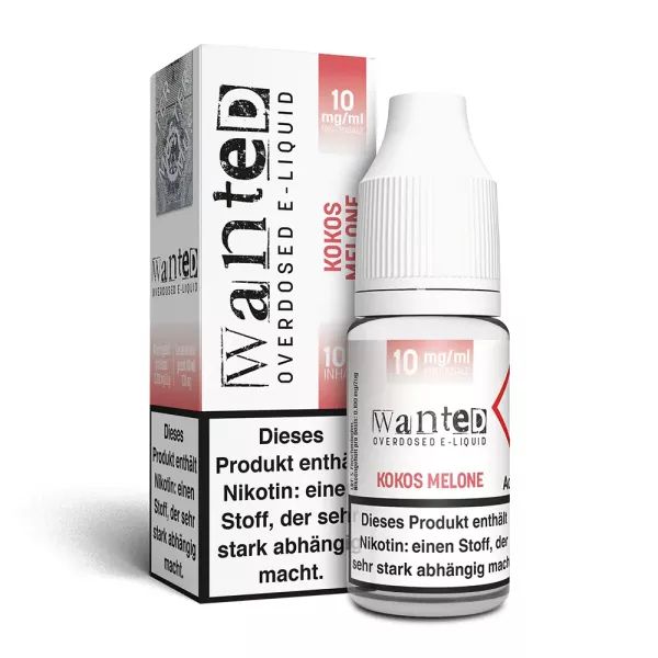 Wanted Nikotinsalz Liquid - Kokos Melone