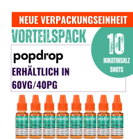 POPDROP Nikotinsalz Shot / Booster - Vorteilspack POPDROP Nikotinsalz Shot / Booster - Vorteilspack