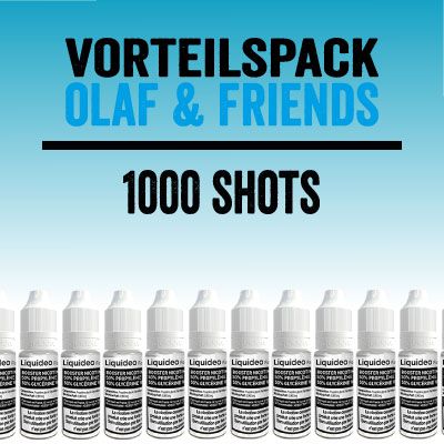 Liquideo Nikotinshot / Nikotinbooster - Vorteilspack "Olaf & Friends"