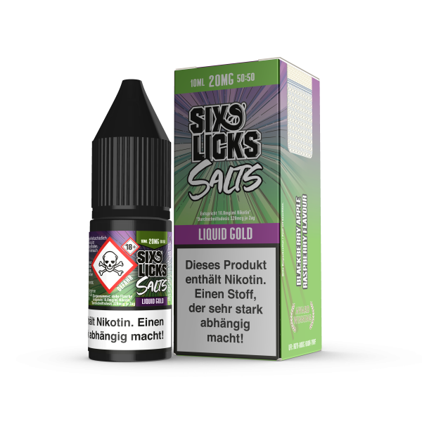 SIX LICKS Nikotinsalz Liquid - Liquid Gold 20mg