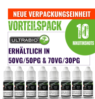 Ultrabio Nikotinshot / Nikotinbooster - Vorteilspack Ultrabio Nikotinshot / Nikotinbooster - Vorteilspack