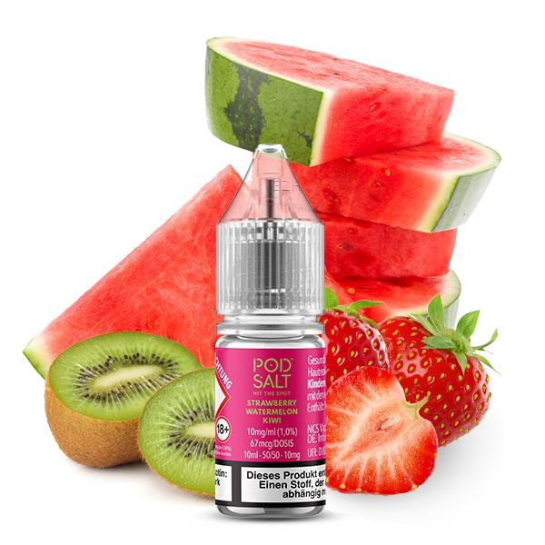 Pod Salt X - Strawberry Watermelon Kiwi Nikotinsalz Liquid - 10ml