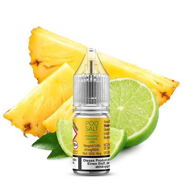 Pod Salt X Nikotinsalz Liquid - Pineapple Passion Lime - 10ml