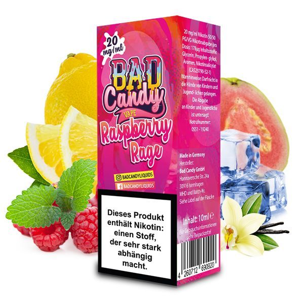 Bad Candy - Raspberry Rage Nikotinsalz Liquid