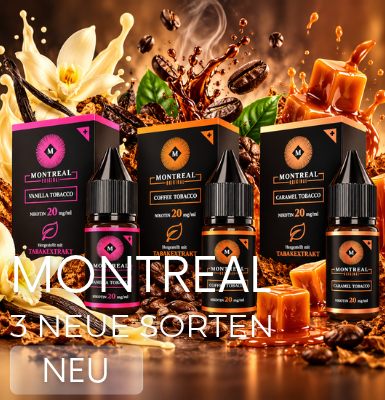 Montreal, Liquid, Nikotinsalz, neu, lecker, Bestseller