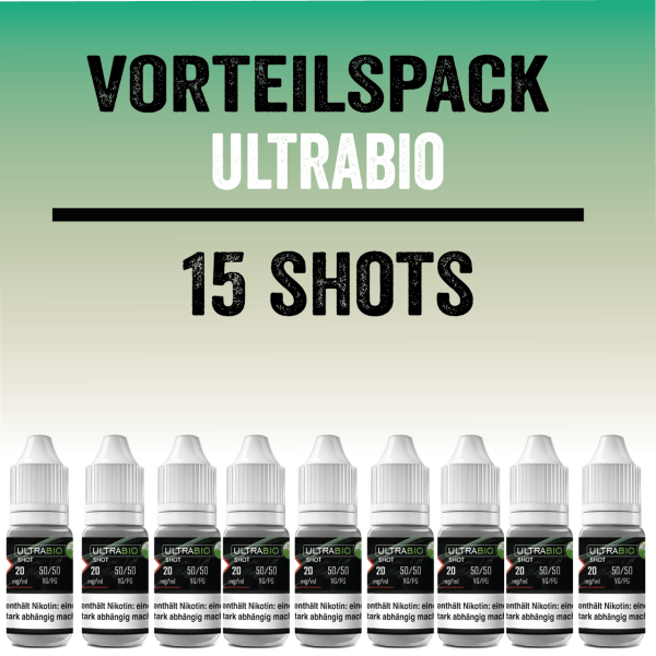 Ultrabio Nikotinshot / Nikotinbooster - Vorteilspack