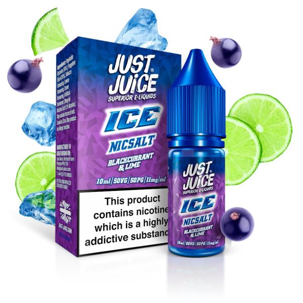 Just Juice - Blackcurrant & Lime Ice Nikotinsalz Liquid