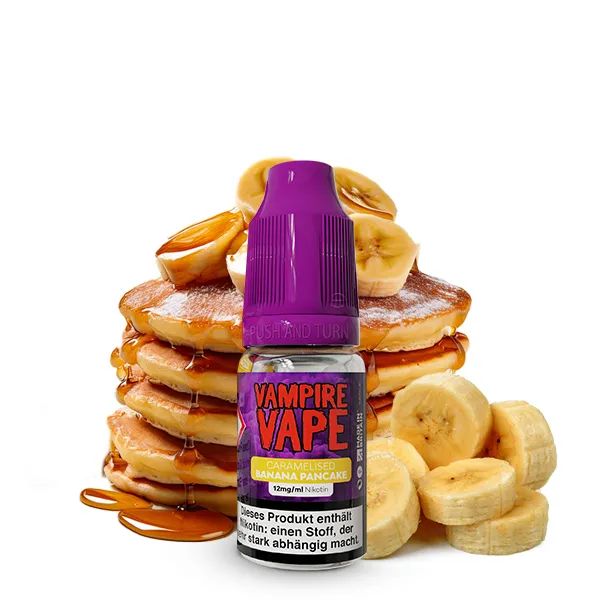 Vampire Vape - Dessert Caramelised Banana Pancake Nikotinsalz Liquid
