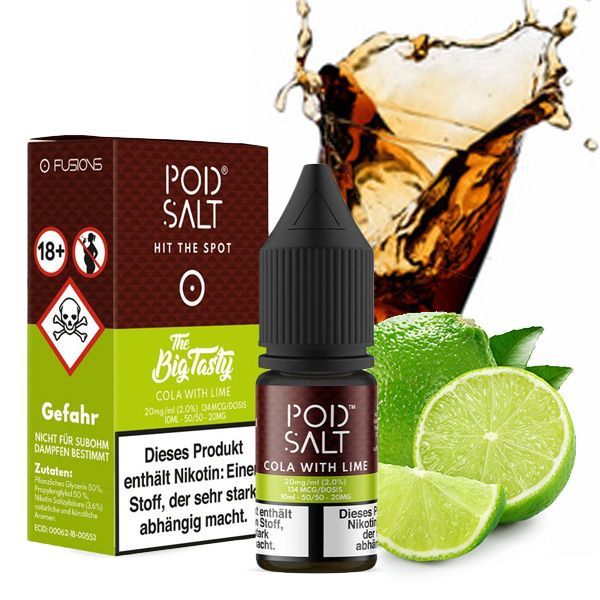 Pod Salt Fusion Nikotinsalz Liquid - Cola with Lime