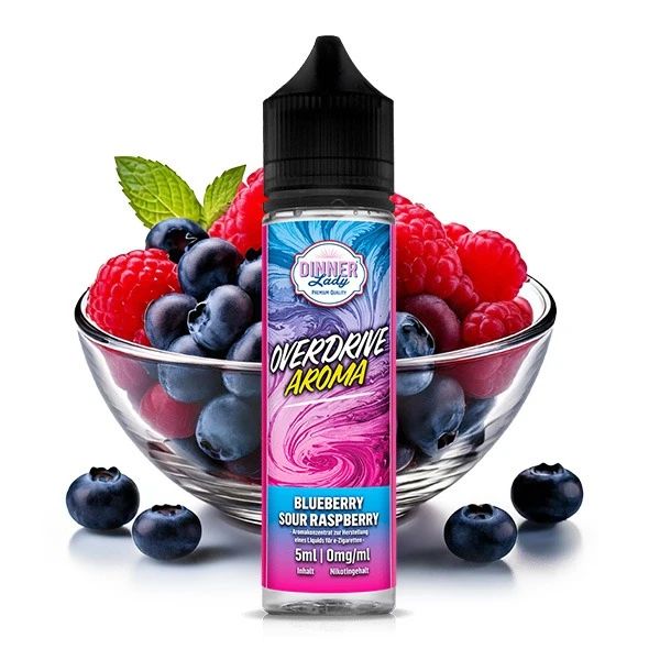 Dinner Lady - Overdrive Blueberry Sour Raspberry 5ml Aroma