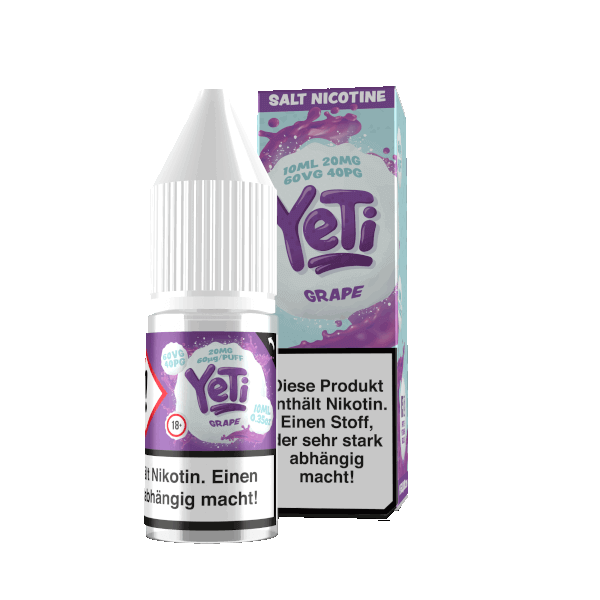 Yeti Nikotinsalz Liquid - Grape