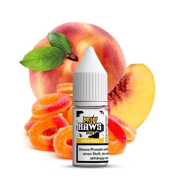 Barehead Raws Nikotinsalz Liquid - Peach Rings - 10ml