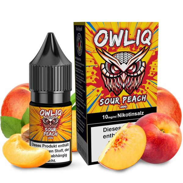 OWLIQ - Sour Peach Nikotinsalz Liquid
