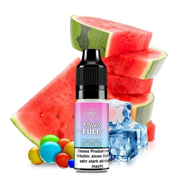 Dinner Lady - Fruit Full Watermelon Bubblegum Nikotinsalz Liquid