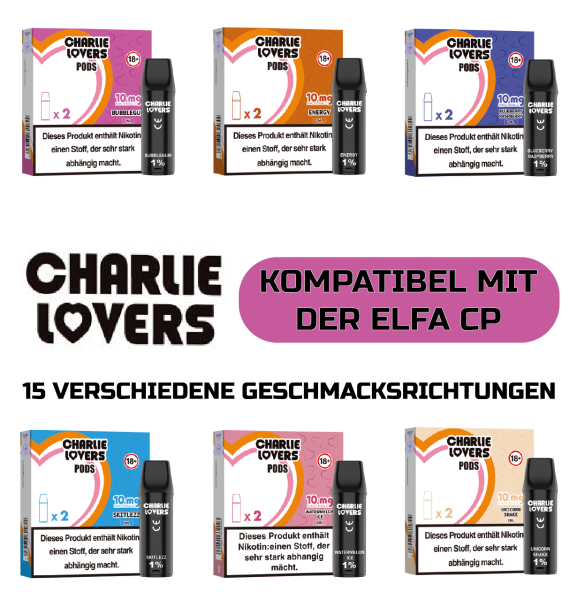 Charlie Lovers Prefilled Pod - Diverse Sorten