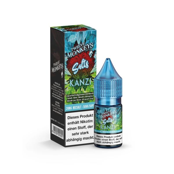 Twelve Monkeys Iced - Kanzi NicSalt Liquid