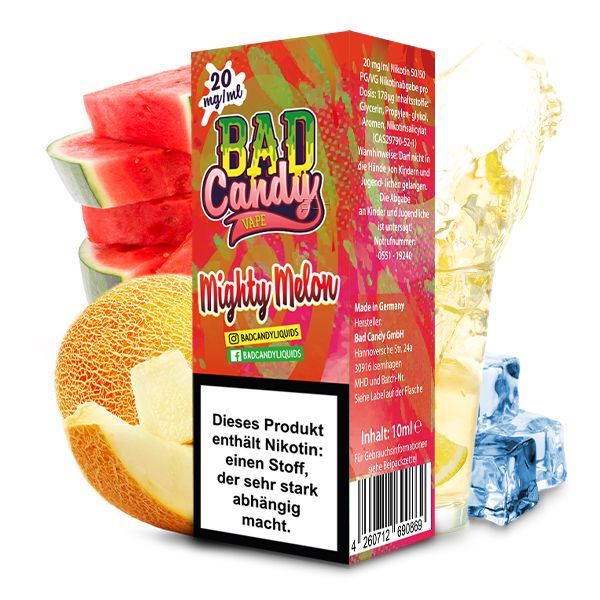 Bad Candy Nikotinsalz Liquid - Mighty Melon