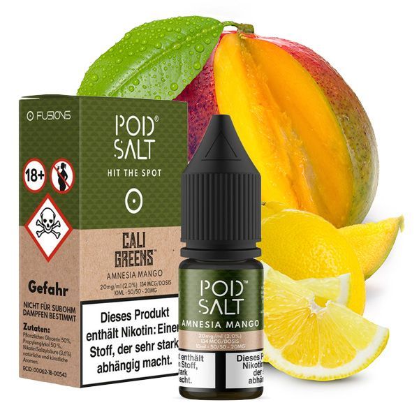 Pod Salt - Amnesia Mango Fusion Nikotinsalz Liquid