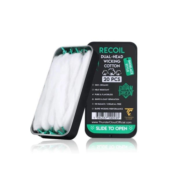 Thunder Cloud x Grimm Green ReCoil Dual Head Cotton Laces