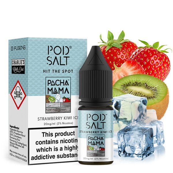 Pod Salt - Strawberry Kiwi Ice Fusion Nikotinsalz Liquid