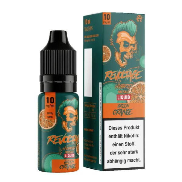 Revoltage Hybrid Nikotinsalz Liquid - Green Orange - 10ml