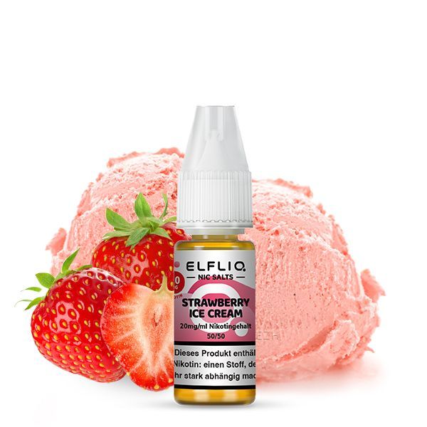 ELFBAR ELFLIQ Nikotinsalz Liquid - Strawberry Ice Cream