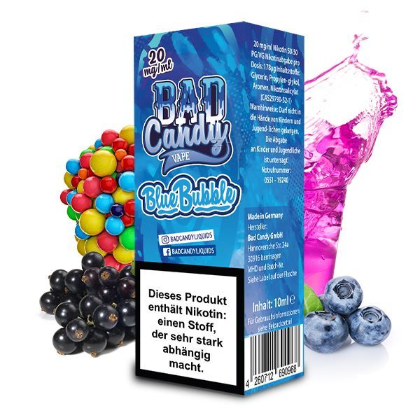 Bad Candy Nikotinsalz Liquid - Blue Bubble