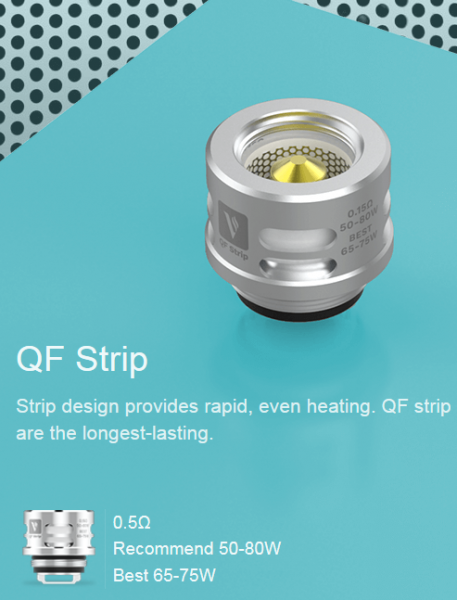 Vaporesso QF Strip Verdampferköpfe 0,15 Ohm – 3er Pack, Für SKRR Tank, 50-80 Watt